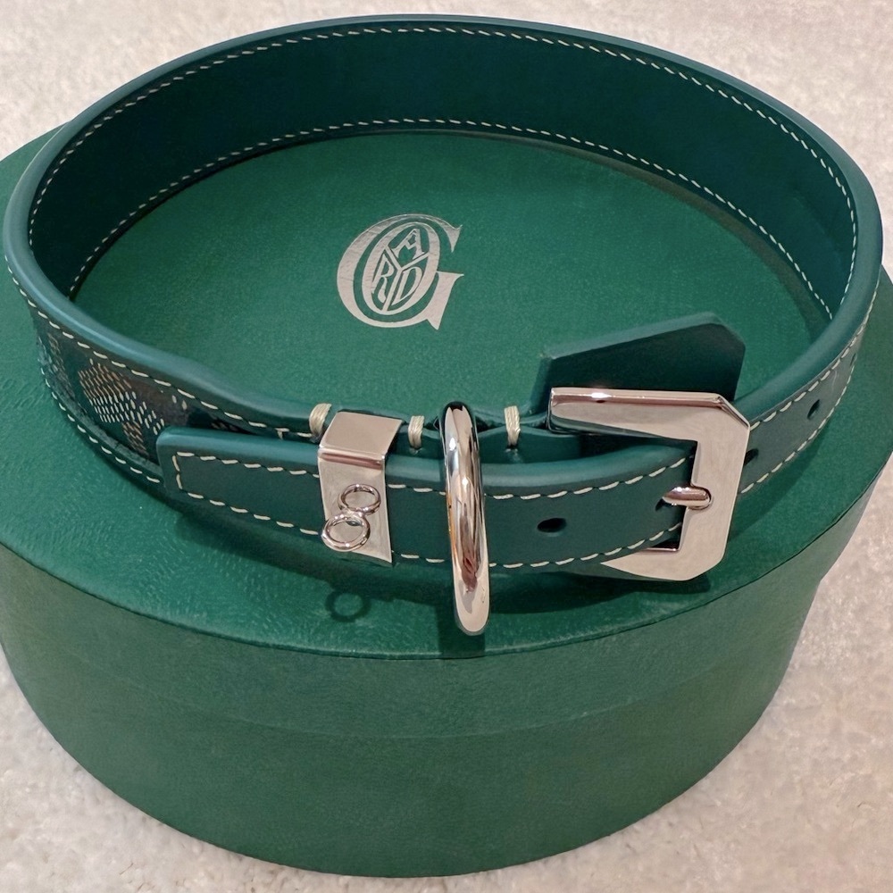 Goyard Edmond Green Dog Collar